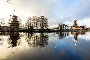 Molens aan de Kralingse Plas in Rotterdam van Michel van Kooten