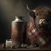 Cute Scottish Highlander | Still life by Digitale Schilderijen