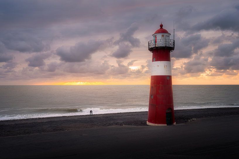 Die Waage (Leuchtturm Westkapelle) von Thom Brouwer