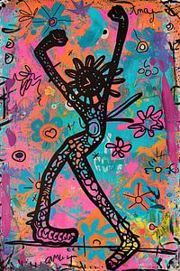 Peinture abstraite vivante