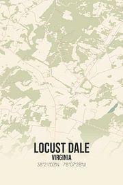 Vintage map of Locust Dale (Virginia), USA. by Prints of Place