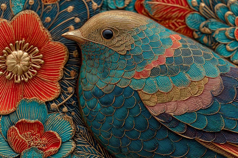 japanische farbenfrohe Kunst von Egon Zitter