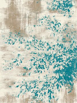 Structure abstraite des feuilles – Turquoise dans la texture