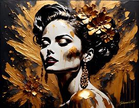 Golden Splendor 16 by Johannas Art Creations