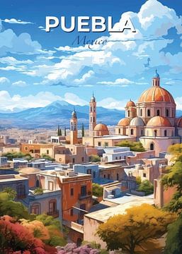 Panorama de Puebla : Une ville coloniale colorée