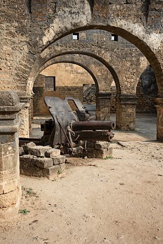 Portuguese cannons at Diu fort