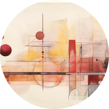 Pastel Sweet Embrace 115912 van Abstract Schilderij