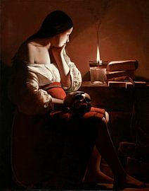 La Madeleine à la flamme fumante, Georges de La Tour