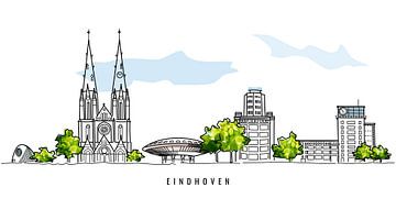 Skyline Eindhoven von Anjo Vrieling