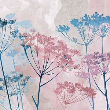 Fleurs délicates aux tons pastel