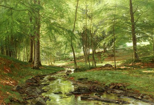 Christian Peder Morch Zacho,Een bosbeek