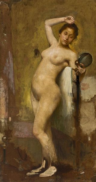 Eliseu Visconti, Naakt, 1895 van Atelier Liesjes