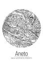 Aneto | Landkarte Topografie (Minimal) von ViaMapia Miniaturansicht