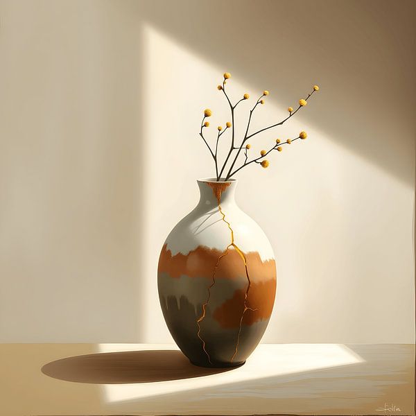 Kintsugi Still Life - The Beauty of Recovery by Jolique Arte