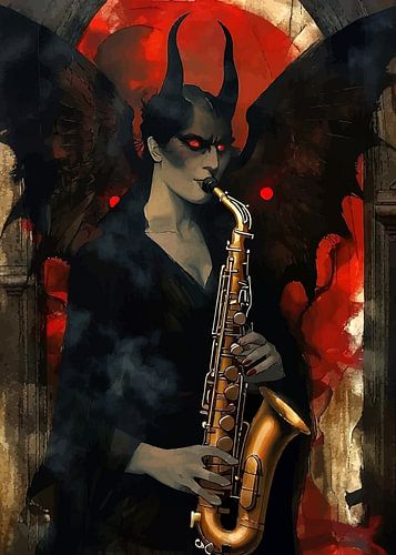Succubus speelt saxofoon
