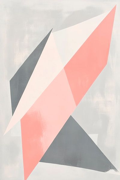 Geometrische Komposition in Pastellfarben von Poster Art Shop