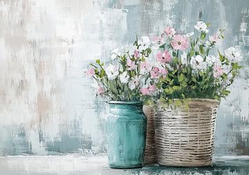 Flower painting 75.7317 by ARTEO Paintings