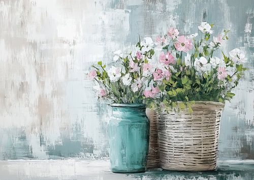 Flower painting 75.7317 by ARTEO Paintings