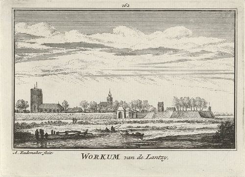 Abraham Rademaker, Vue de Woudrichem, 1727 - 1733