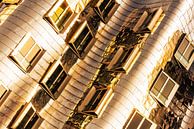 Fassade Gehry Bauten im Medienhafen Düsseldorf  golden von Dieter Walther Miniaturansicht
