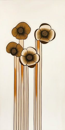 Sierlijk bruin - De bloemen