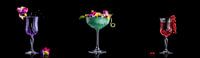3 kleurrijke cocktails
