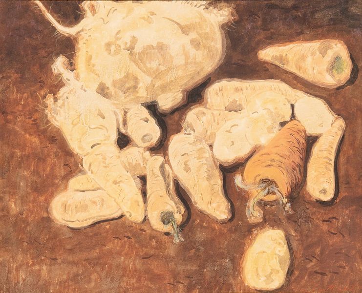Léon Spilliaert - Stillleben mit Rüben und Karotten (1924) von Peter Balan