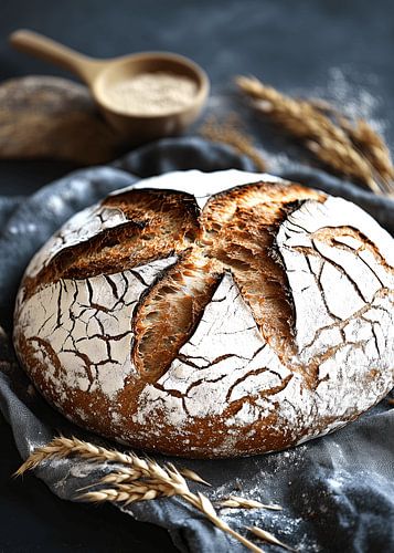 Rustiek zuurdesembrood met een knapperige korst