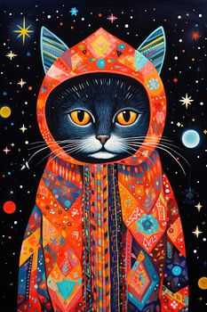 Tribal Art 02 Niedliche Katze