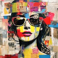 Frau mit Sonnenbrille