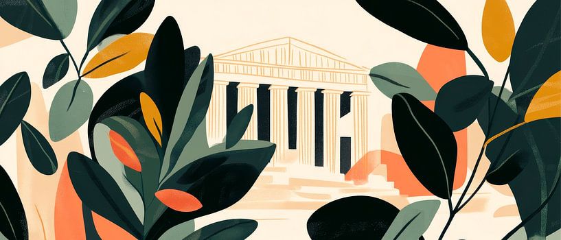 Ancient architecture by Poster Art Shop