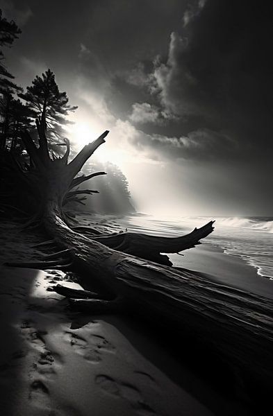 Strandblick von fernlichtsicht