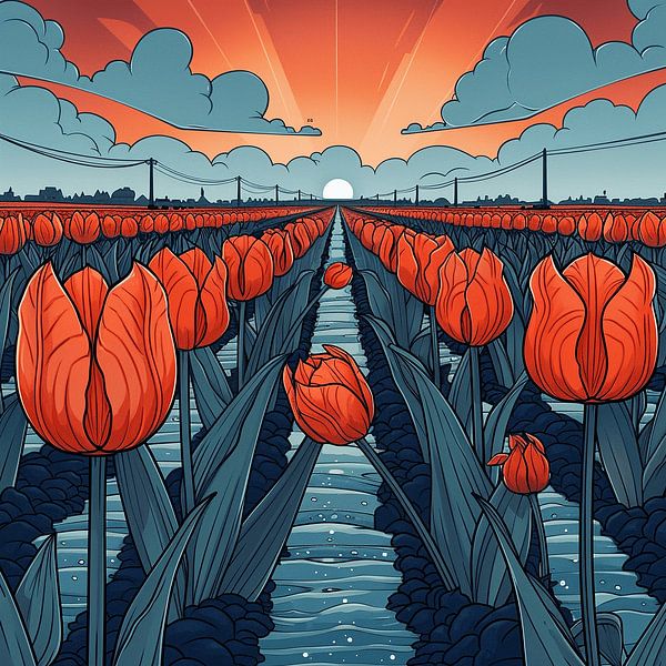 Tulip splendour: The Enchantment of Spring by Karina Brouwer