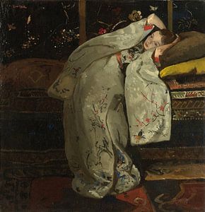 Meisje in witte kimono, Breitner
