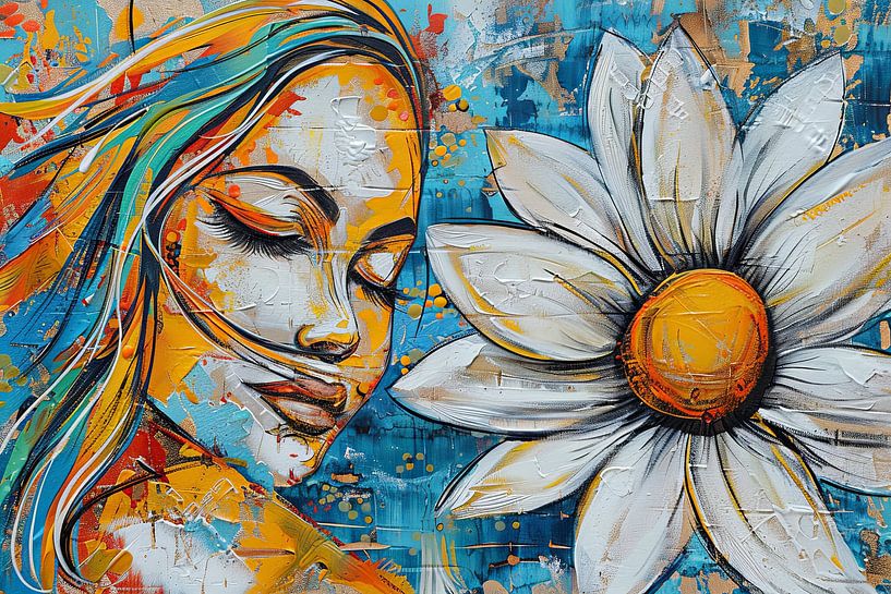 La femme au pouvoir des fleurs par Egon Zitter