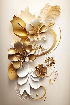 Gouden flora vormen van Bert Nijholt