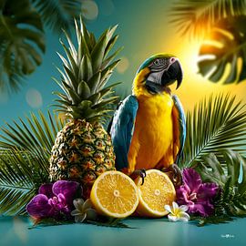 Tropischer Vogel von Gelissen Artworks