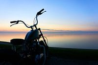 Moped at the sea