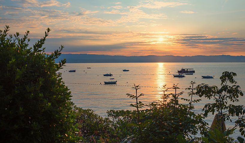 ochtendlandschap aan de kust van Moscenicka Draga, Kroatisch van SusaZoom