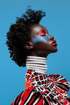 Sterke kleuren - stijlvolle presentatie in rood, blauw en zwart