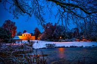 Wintertijd in de Prinz-Emil-Garten van Darmstadt