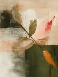 Botanisch abstract, Japandi stijl van Japandi Art Studio