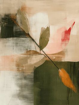 Botanisch abstract, Japandi stijl