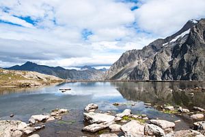 See auf einem Gletscher im Sommer von Jacqueline Groot