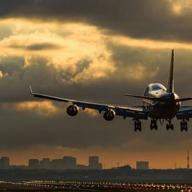 Atterrissage du Boeing 747-400M de KLM. sur Jaap van den Berg