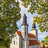 Uitzicht op de kathedrale kerk in Visby op Gotland, Zweden van Rico Ködder