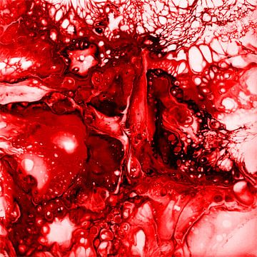 Rotes Universum in Rot von KW Malerei
