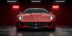 Roter Ferrari 559