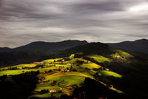 Blick auf die baskischen Berge, Blick auf die baskische Berglandschaft