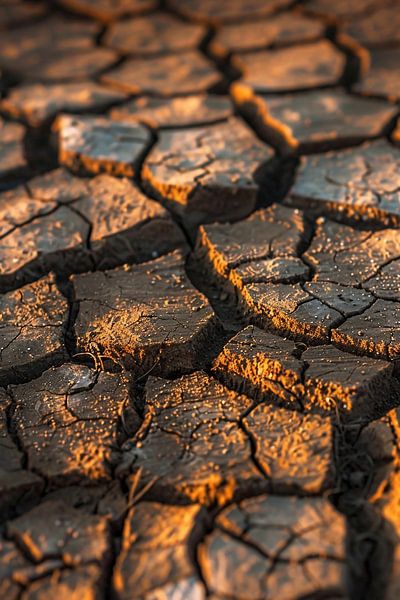 Trockenrisse, natürliche Kunst von fernlichtsicht